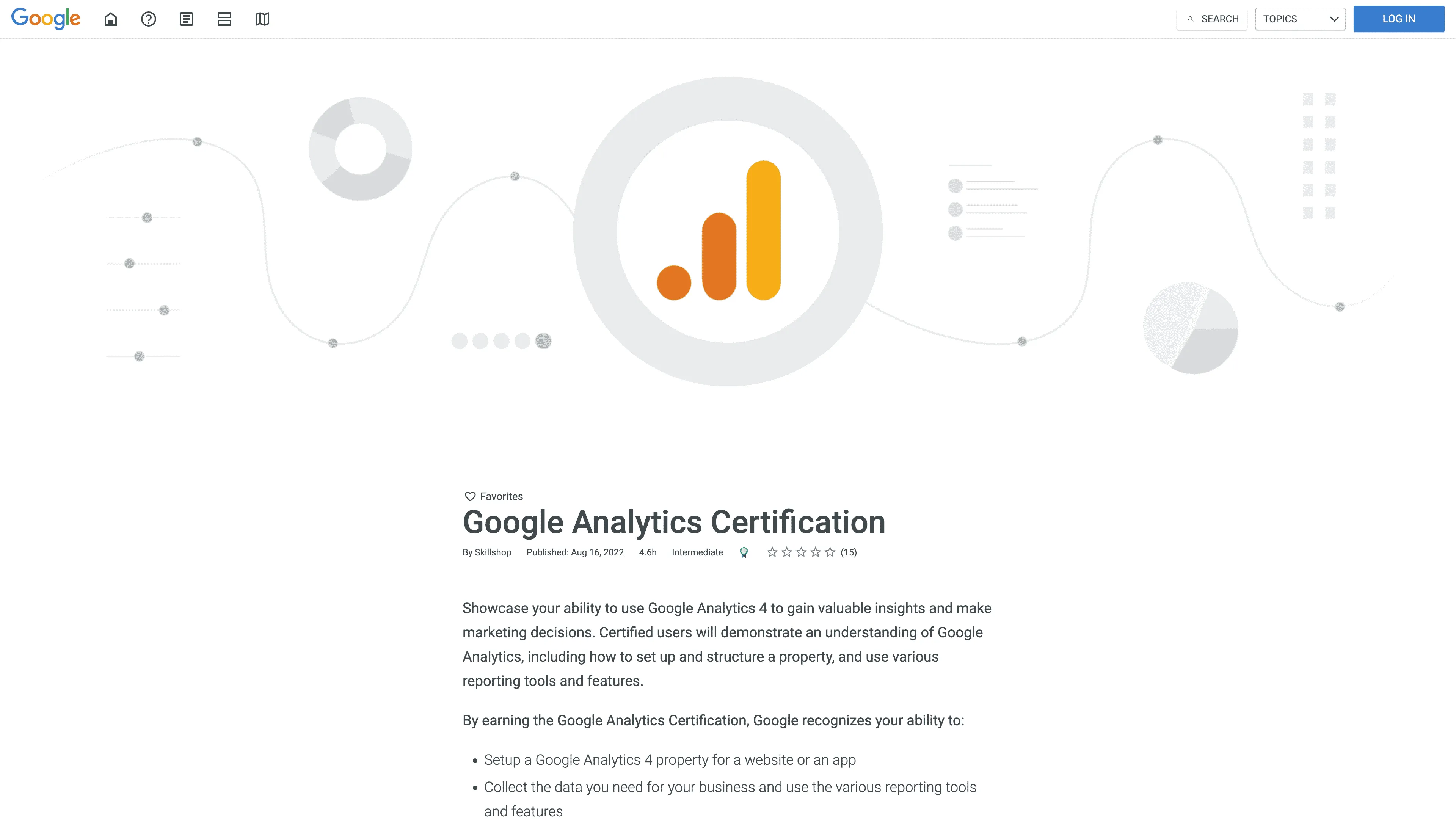 Google Analytics Certification (Google Analytics 4) Google Analytics Certification