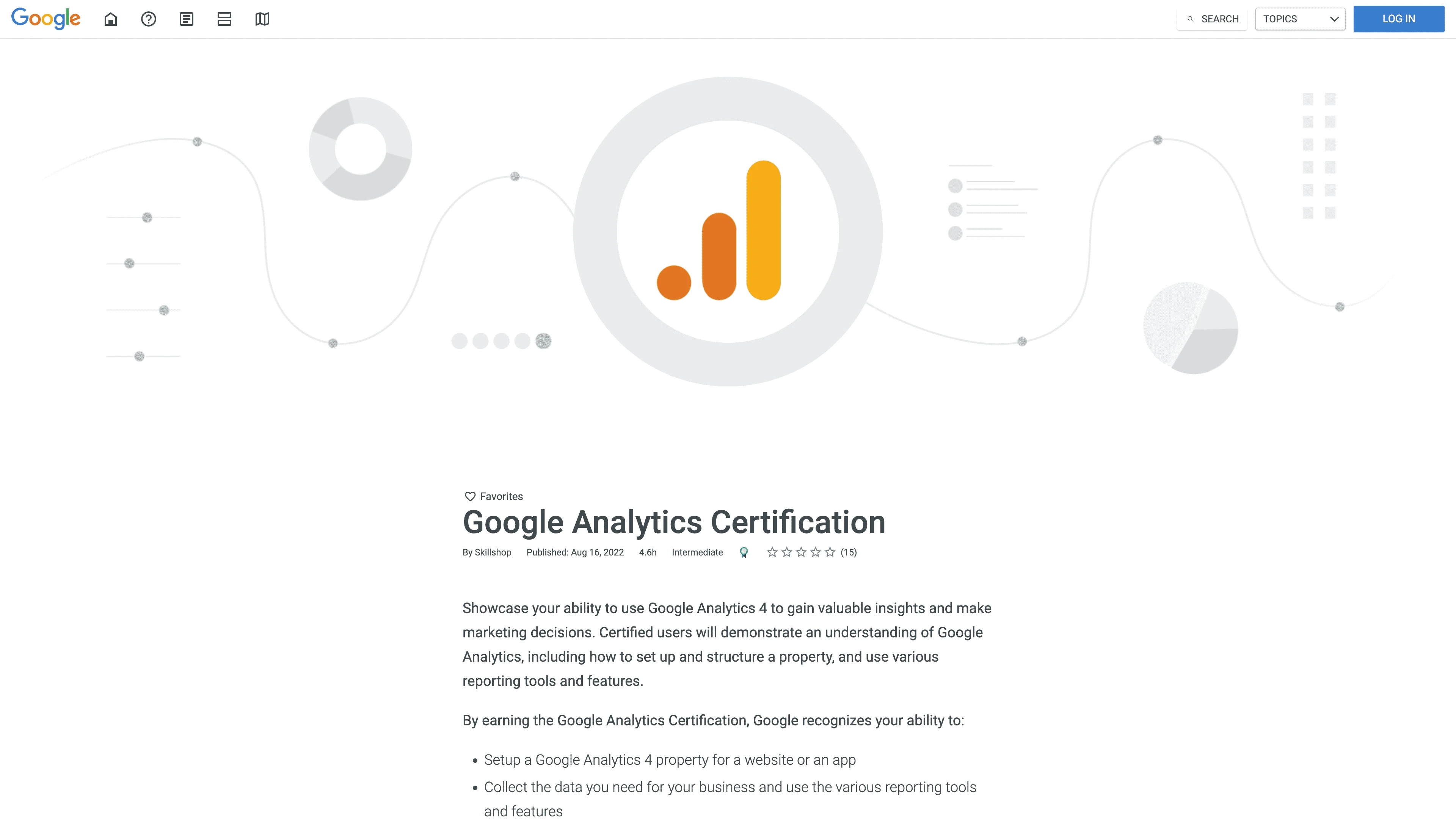 Google Analytics Certification (Google Analytics 4) Google Analytics Certification
