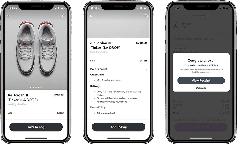 Snapchat Nike Jordan